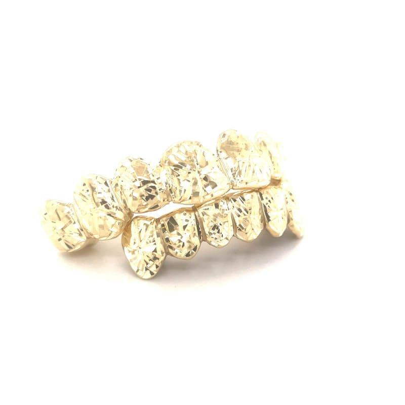 14pc Gold Sunburst Cut Grillz - Seattle Gold Grillz