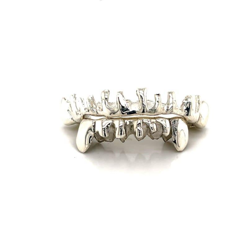 14pc Silver Drip Grillz Set - Seattle Gold Grillz