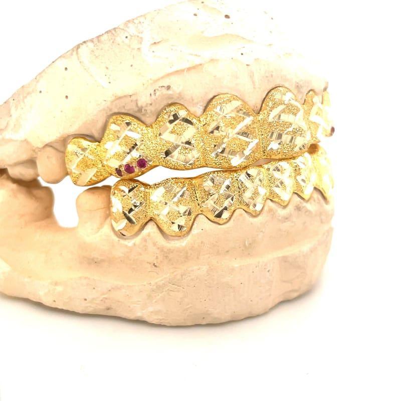 16pc Gold Figure 8 Grillz - Seattle Gold Grillz