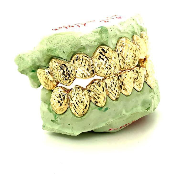 16pc Gold Trillion Cut Grillz - Seattle Gold Grillz