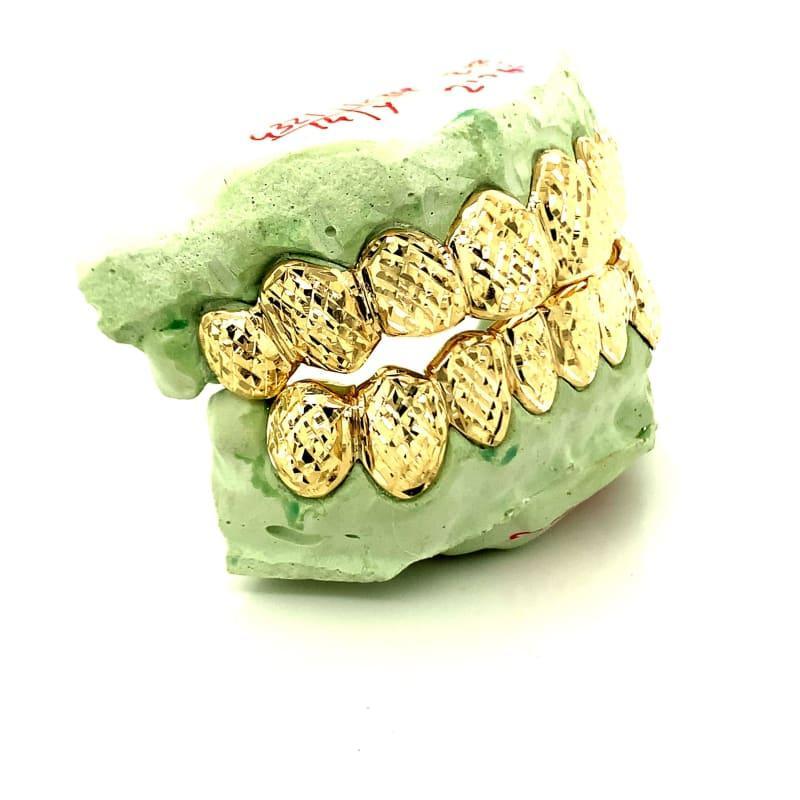 16pc Gold Trillion Cut Grillz - Seattle Gold Grillz