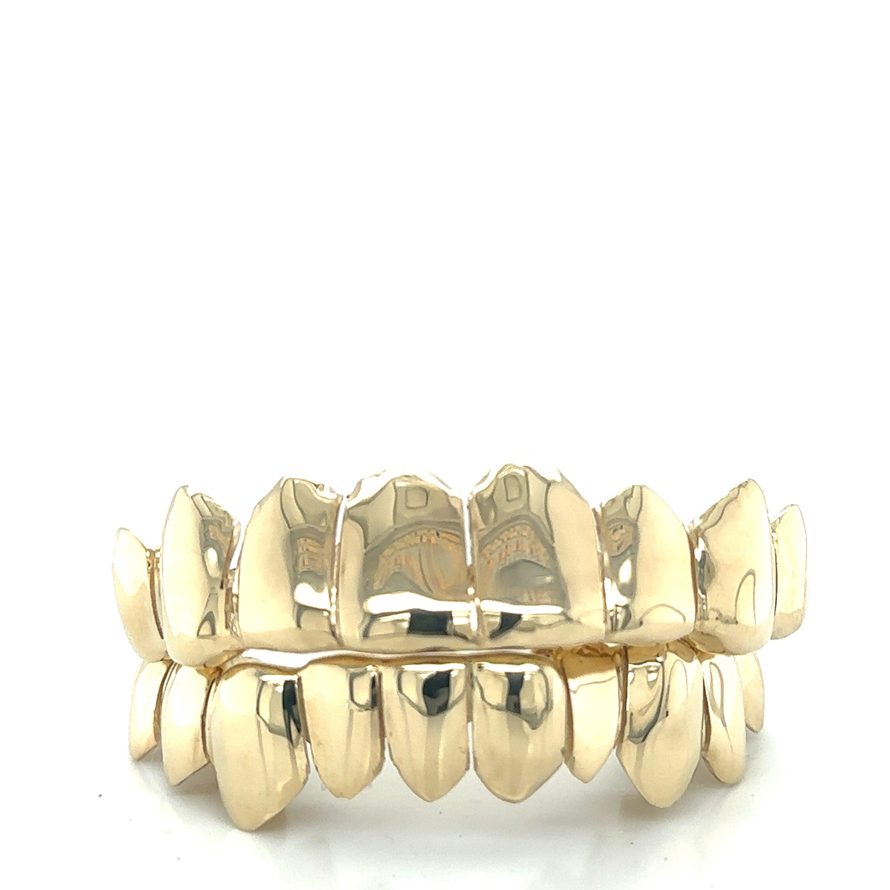 18pc Gold Perm Cut Grillz - Seattle Gold Grillz