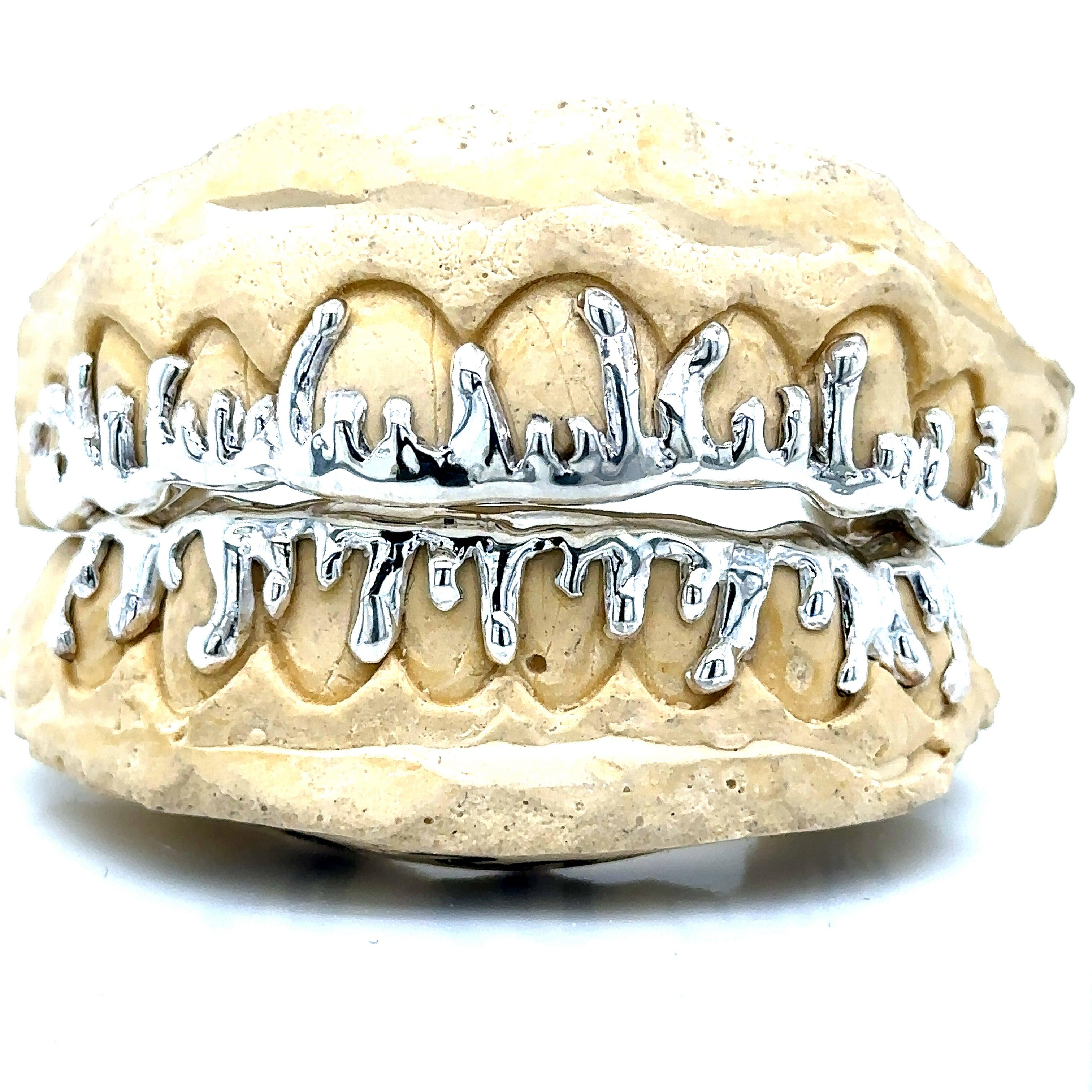 16pc Silver Drippage Grillz