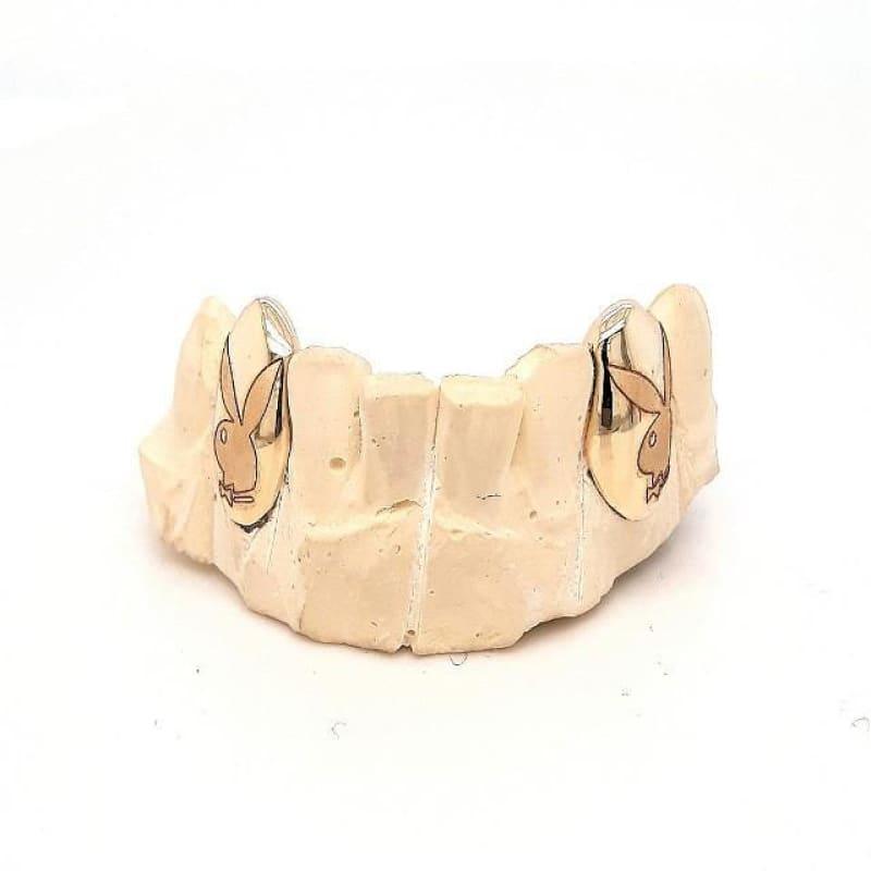 2pc Gold Playboy Bunny Grillz - Seattle Gold Grillz