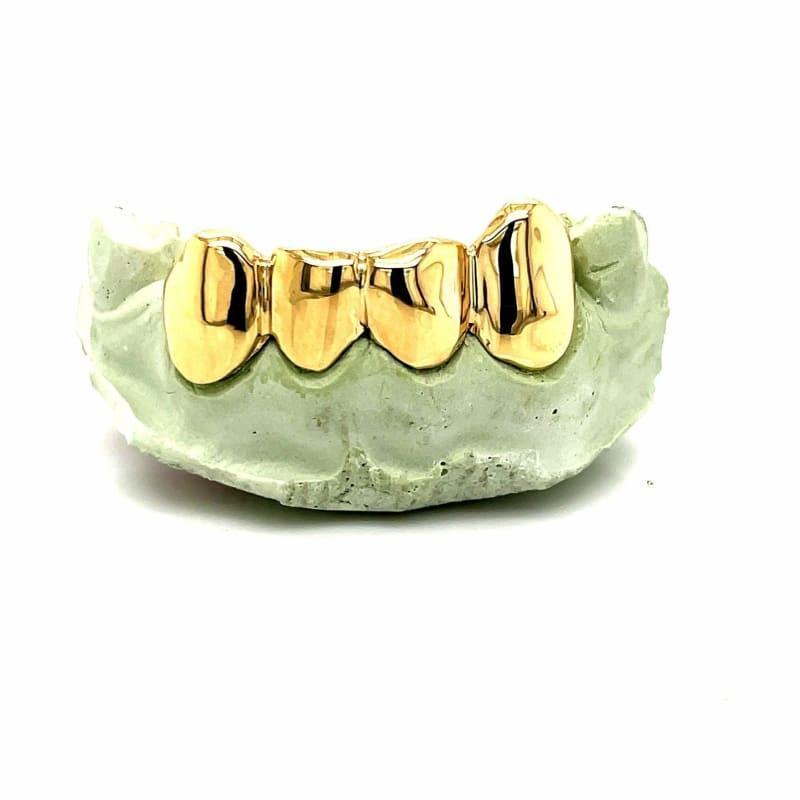 4pc Gold Bottom Grillz - Seattle Gold Grillz