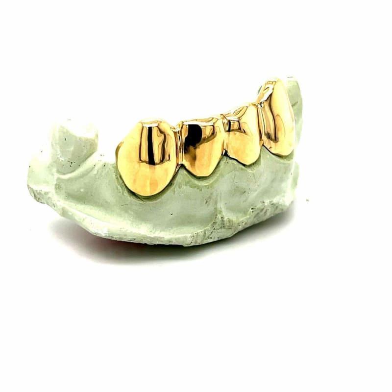 4pc Gold Bottom Grillz - Seattle Gold Grillz