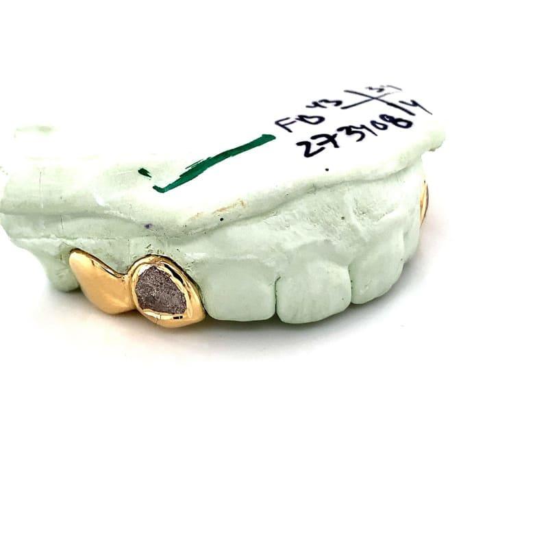 4pc Gold Diamond Dust Grillz - Seattle Gold Grillz