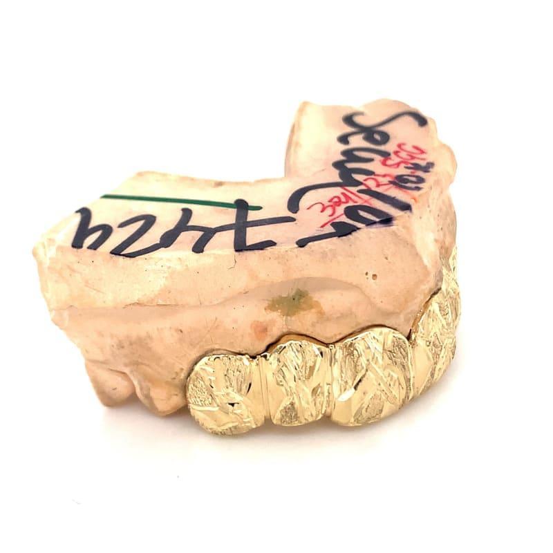 6pc Gold Camouflage Dusted Grillz - Seattle Gold Grillz
