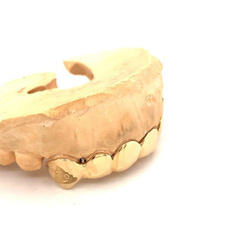 6pc Gold Emoji Top Grillz - Seattle Gold Grillz