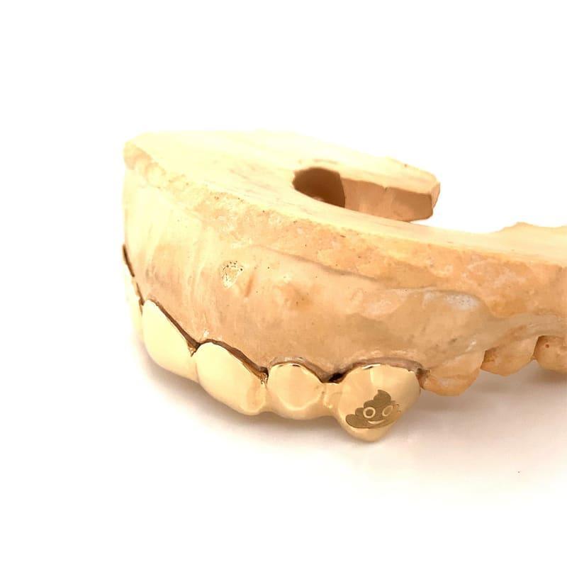 6pc Gold Emoji Top Grillz - Seattle Gold Grillz