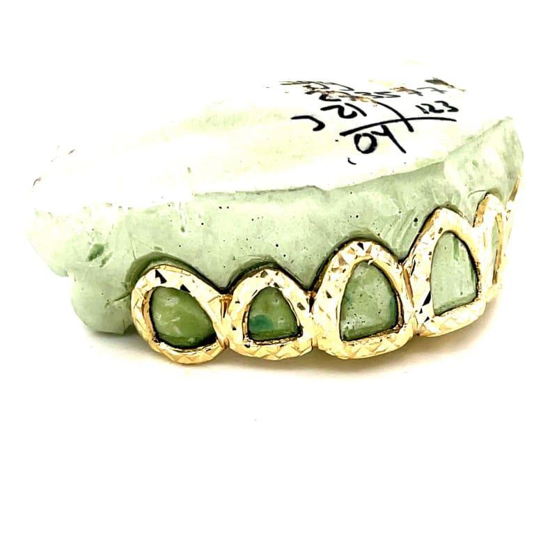 6pc Gold Open Face Trillionaire Grillz - Seattle Gold Grillz