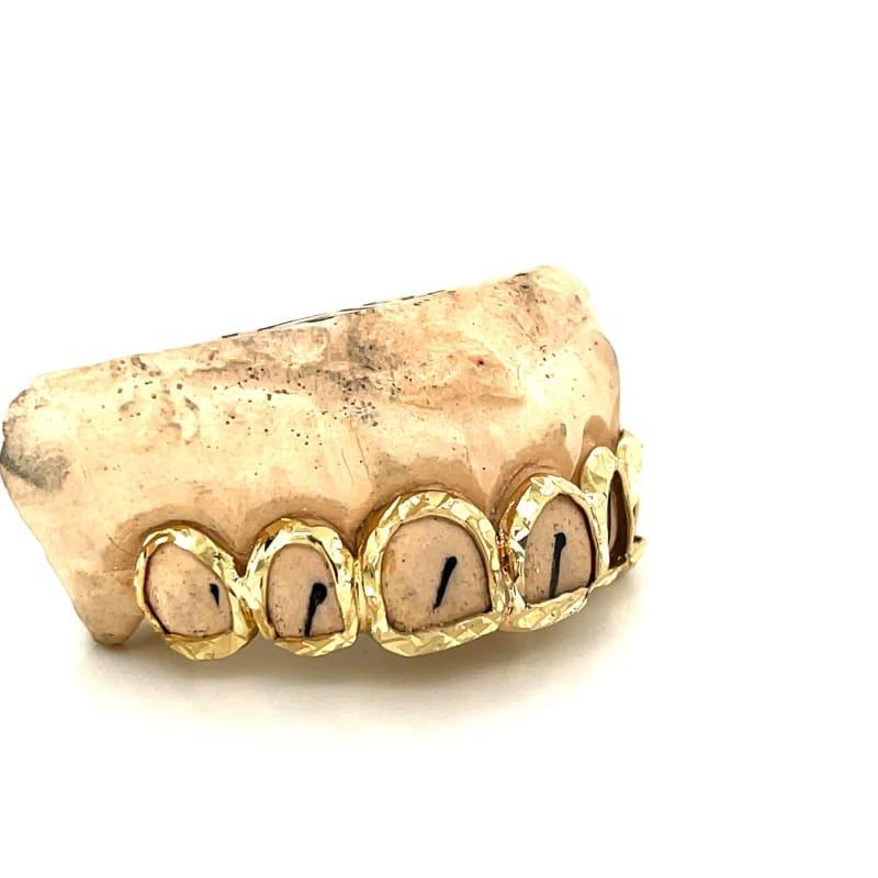 6pc Gold Open Trillionaire Grillz - Seattle Gold Grillz
