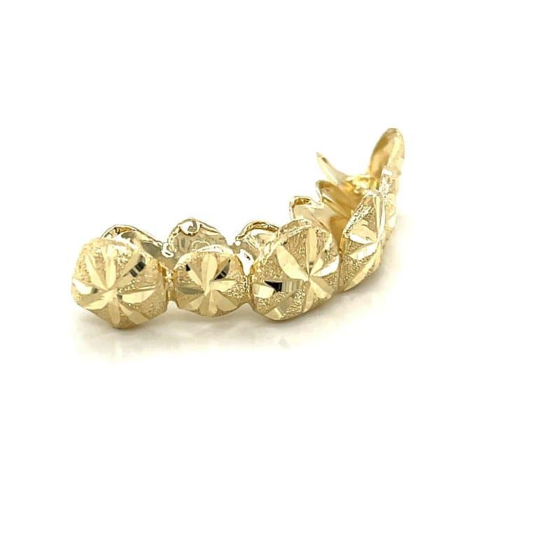6pc Gold Snowfall Top Grillz - Seattle Gold Grillz