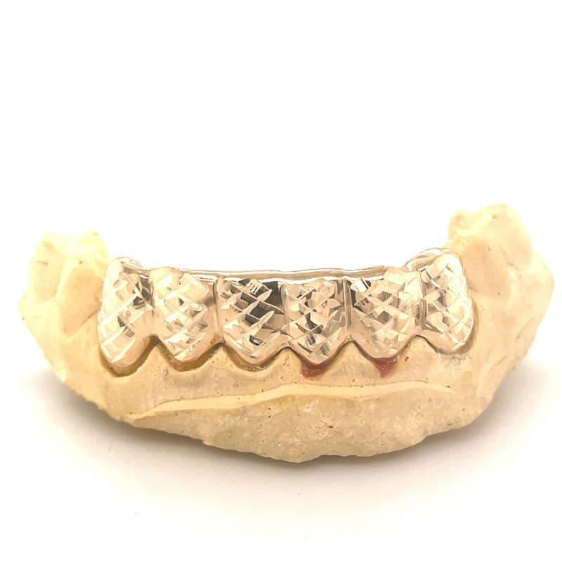 6pc Gold Trillion Cut Grillz - Seattle Gold Grillz