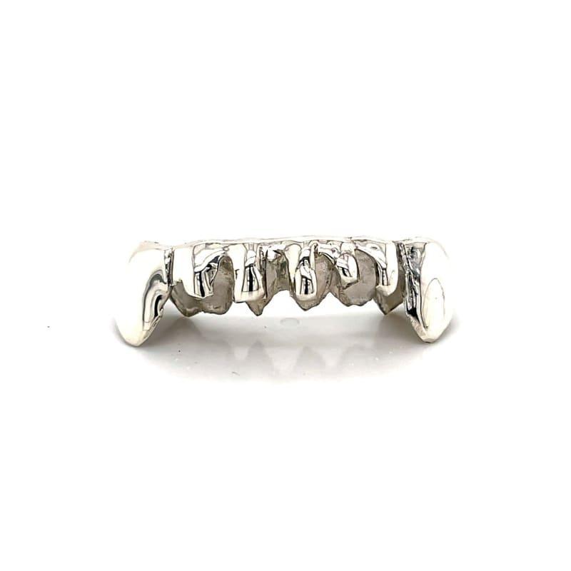 6pc Silver Drip Bottom Grillz - Seattle Gold Grillz