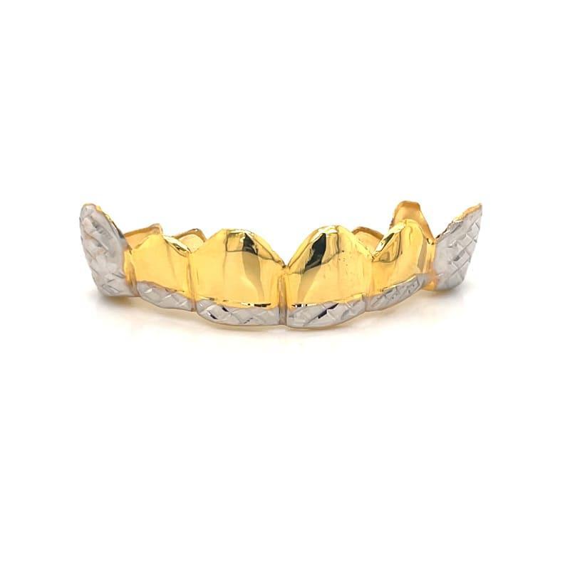6pc Two Tone Trillionaire Grillz - Seattle Gold Grillz