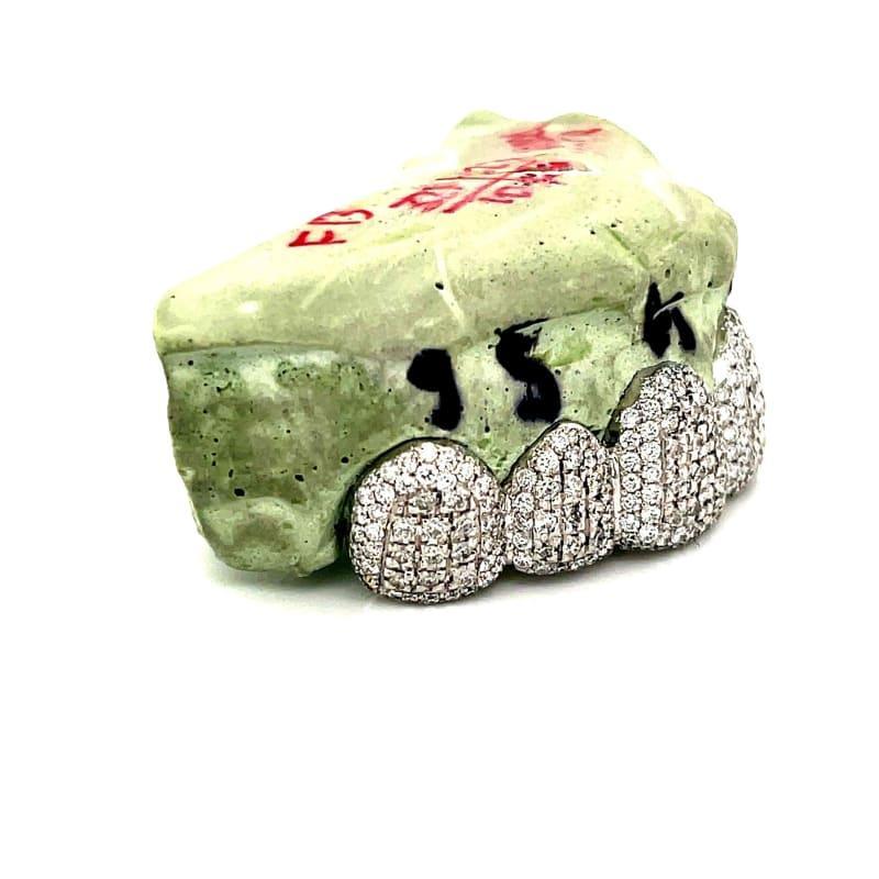 6pc White Gold Chandelier Diamond Grillz - Seattle Gold Grillz
