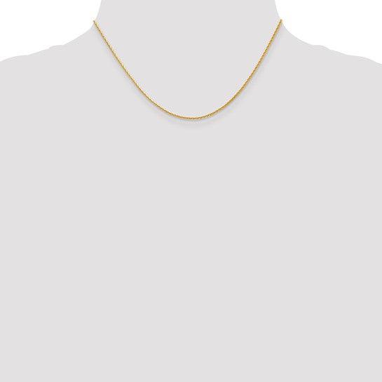 14k 1.4mm Diamond Cut Spiga Chain