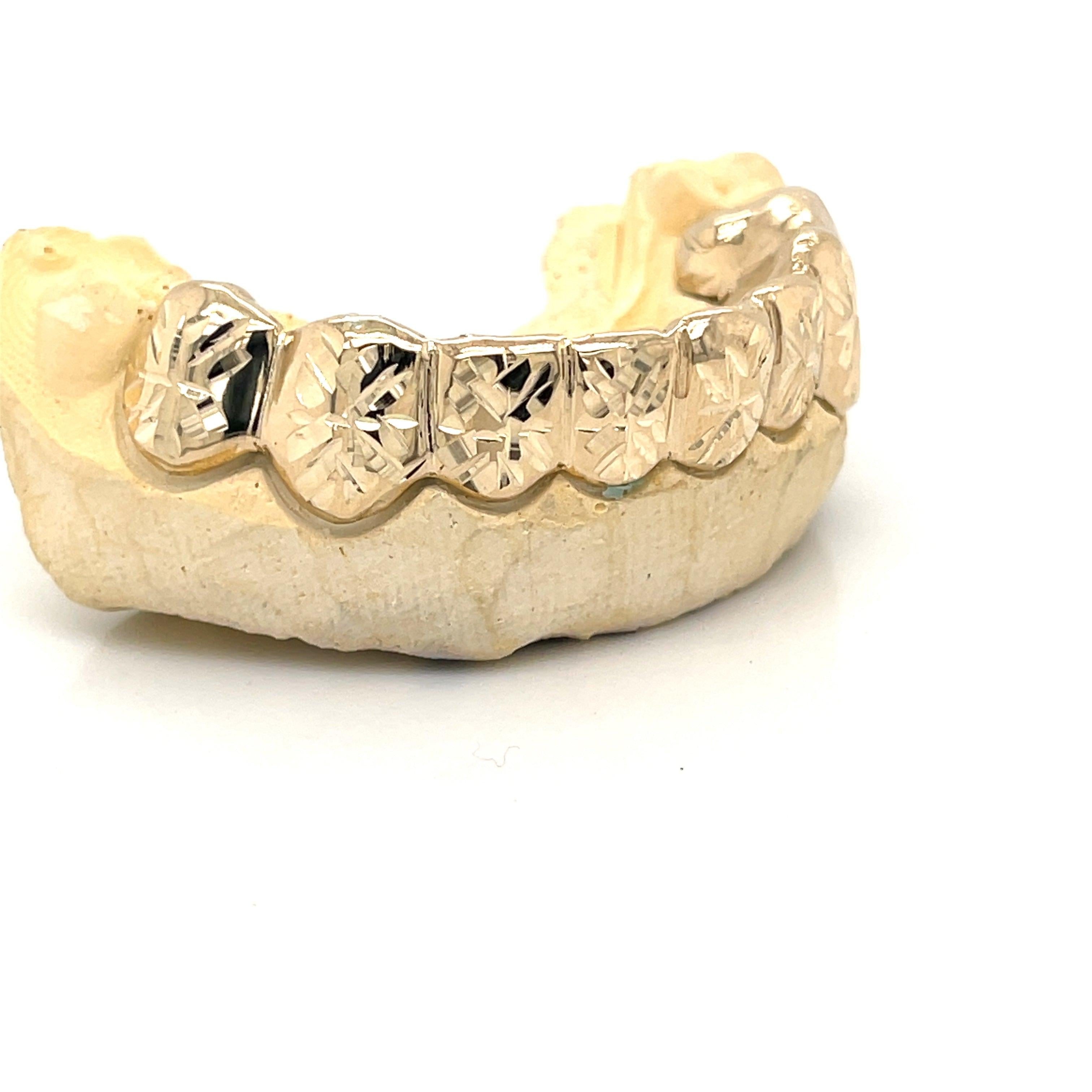 8pc Gold Sunburst Cut Grillz - Seattle Gold Grillz