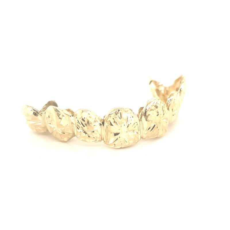 8pc Gold Sunburst Cut Grillz - Seattle Gold Grillz