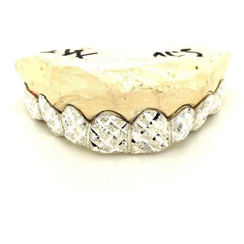 8pc Silver Snowflake Top Grillz - Seattle Gold Grillz