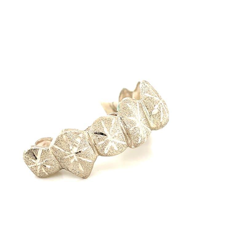 8pc White Gold Snowfall Grillz - Seattle Gold Grillz