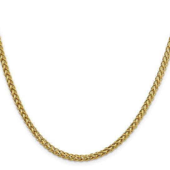 14k 4.30mm Semi-solid 3-Wire Wheat Chain