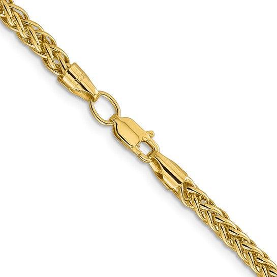 14k 4.30mm Semi-solid 3-Wire Wheat Chain