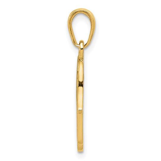 14k Jewish Hand of God w-Star of David Pendant