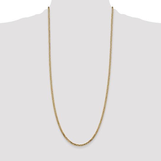 14k 2.9mm Beveled Curb Chain