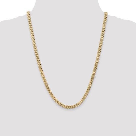 14k 5.75mm Beveled Curb Chain