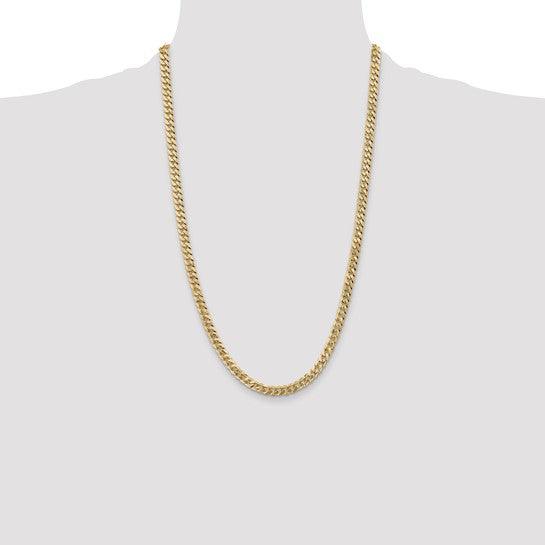 14k 5.75mm Beveled Curb Chain