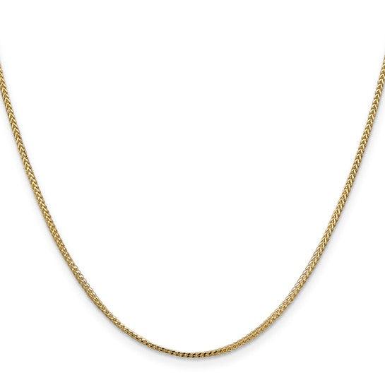 14k Gold 1.0mm Franco Chain