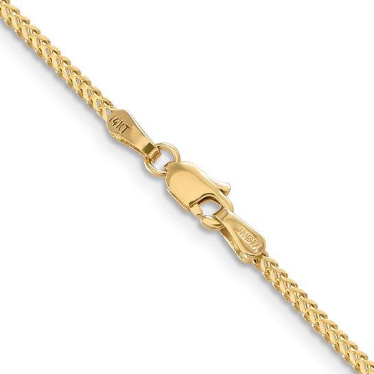 14k Gold 1.3mm Franco Chain