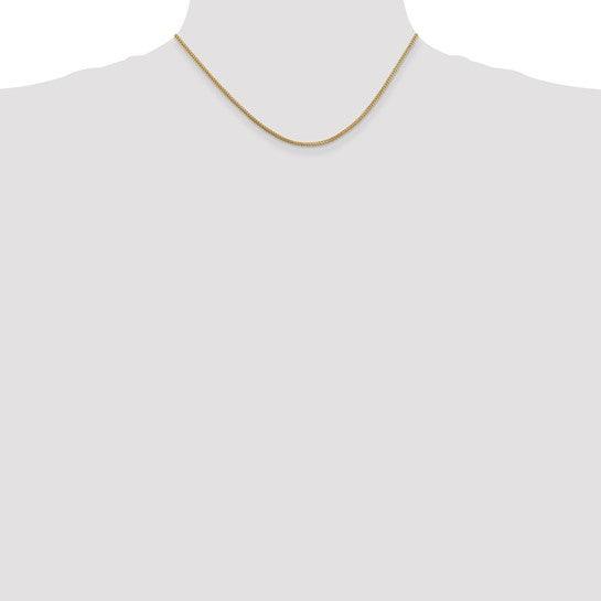 14k Gold 1.3mm Franco Chain