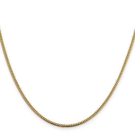 14k Gold 1.4mm Franco Chain