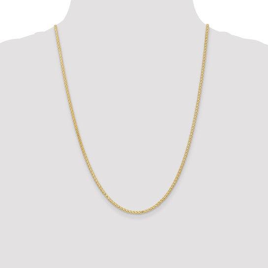 14k 2.3mm Flat Wheat Chain