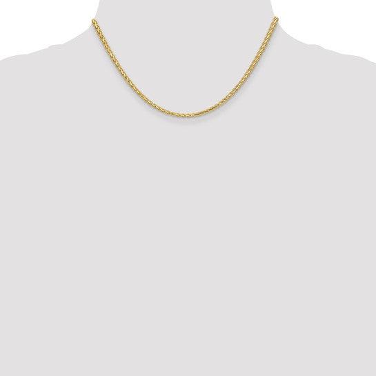 14k 2.8mm Flat Wheat Chain