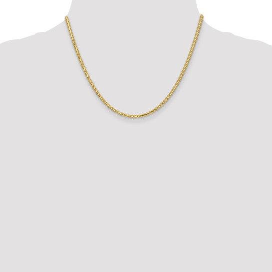 14k 2.8mm Flat Wheat Chain