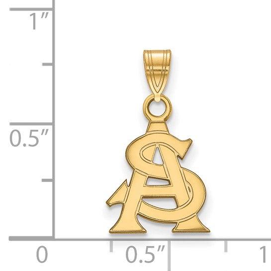 Gold Arizona State University Pendant