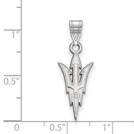White Gold Arizona State University Pendant