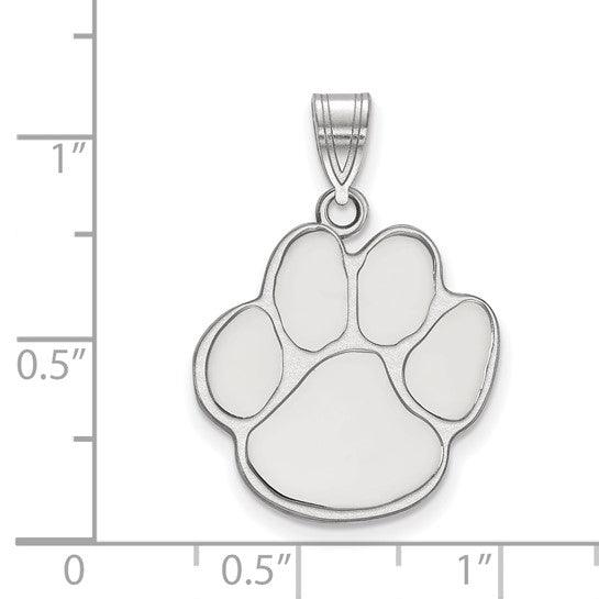 White Gold Auburn University Pendant