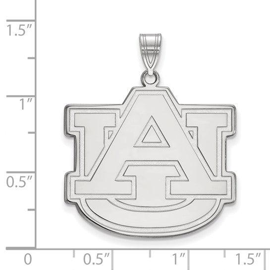 White Gold Auburn University Pendant