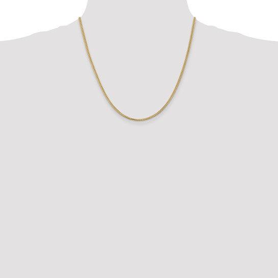14k Gold 2.0mm Franco Chain