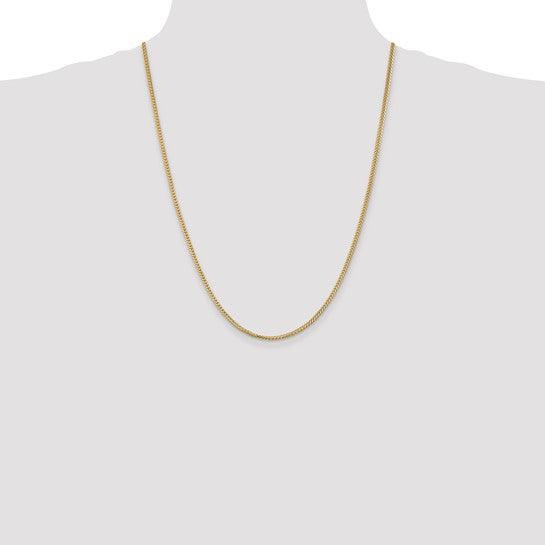 14k Gold 2.0mm Franco Chain