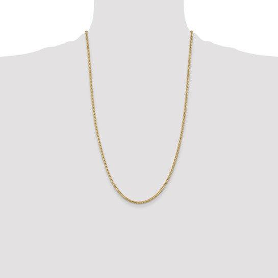 14k Gold 2.0mm Franco Chain