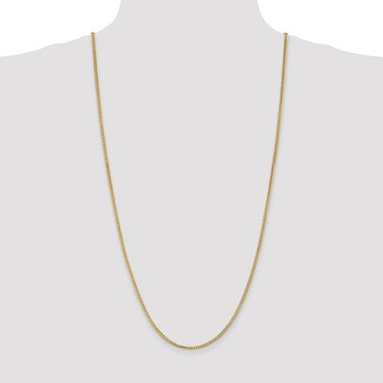 14k Gold 2.0mm Franco Chain