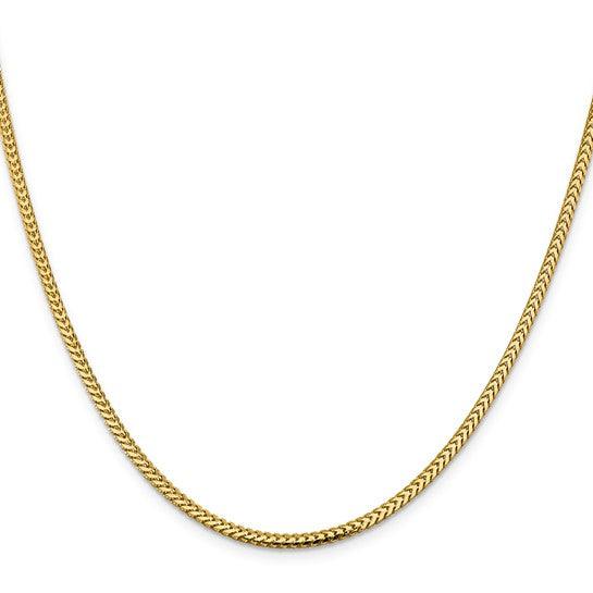 14k Gold 2.3mm Franco Chain