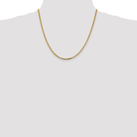 14k Gold 2.3mm Franco Chain