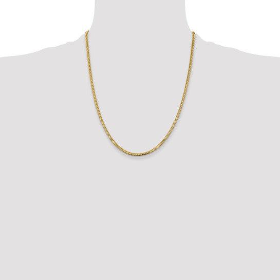 14k Gold 2.3mm Franco Chain